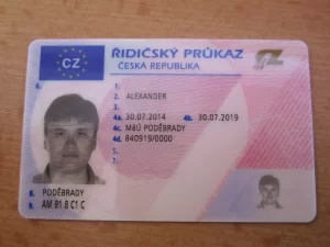 Permis de conduire Tchèque